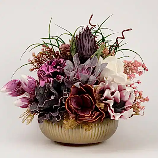 İthal Çiçekli Lüx Antik Vazo No:2