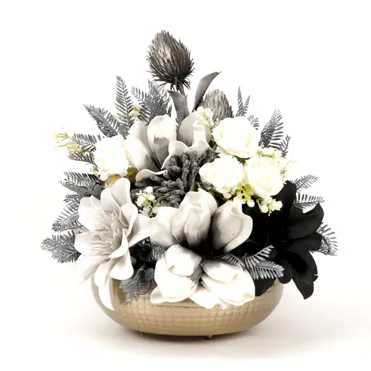 İthal Çiçekli Lüx Antik Vazo No:3