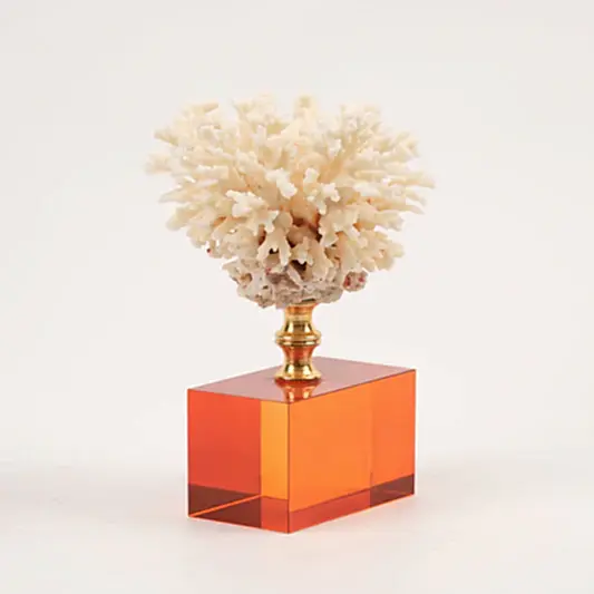 Kristal Kaideli Doğal Mercan Turuncu