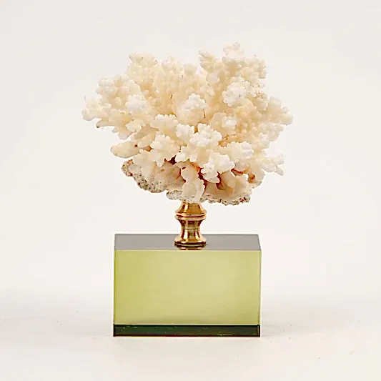 Kristal Kaideli Doğal Mercan Yeşil