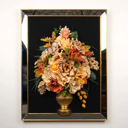 Yapay Çiçekli Aynalı Tablo No:2