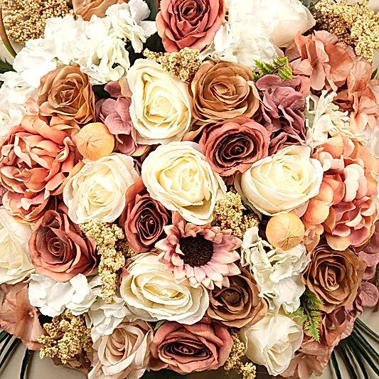 Yapay Çiçekli Aynalı Tablo No:4