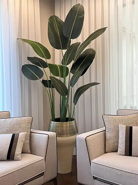 Yapay Starliçeli Krem Eskitme Davul Saksı