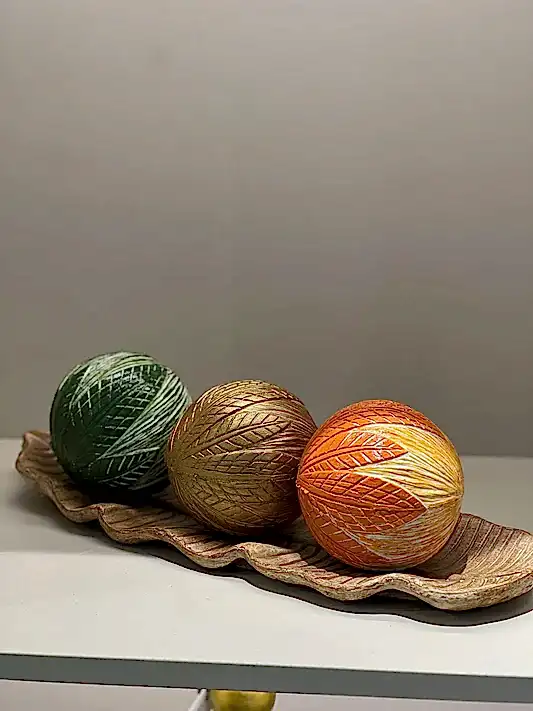 Yaprak Tepsili 3 Top Dekor No:6