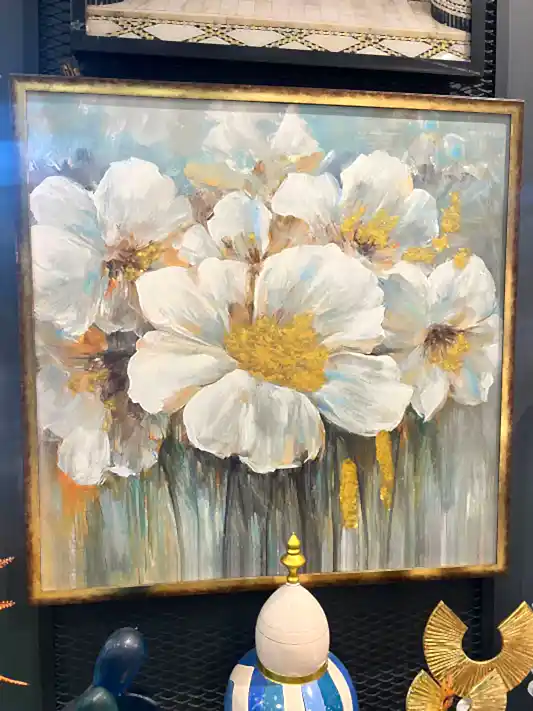 Yağlıboya Efektli Tablo Gold