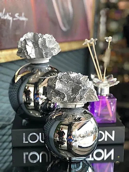 Gümüş Mercanlı Gümüş Küp / İkili