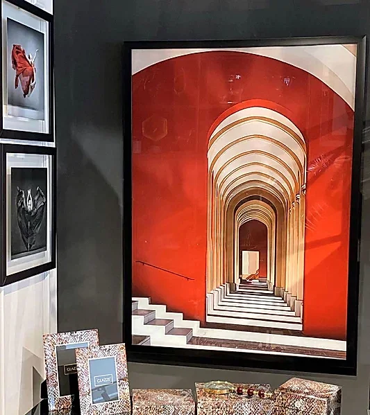Cama Baskı Kırmızı Kapı Tablo