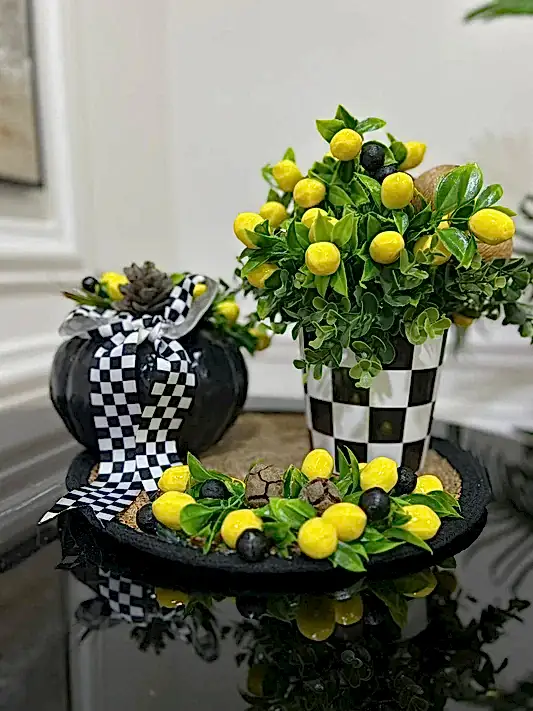 3 Parça Siyah Kabak Set Limonlu