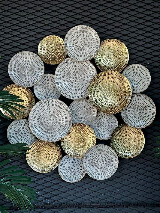 Yeni Sezon Yuvarlak Motifli İthal Metal Tablo