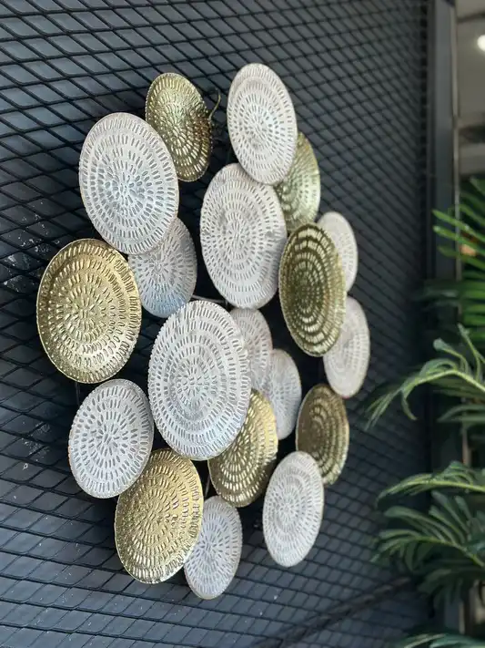 Yeni Sezon Yuvarlak Motifli İthal Metal Tablo